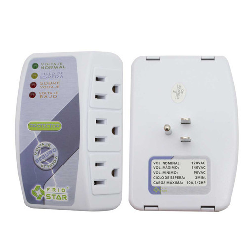 PROTECTOR DE VOLTAJE TRIPLE ELECTRONICO MULTIUSOS 120V SUPRESOR DE PICOS PROTECTOR DE VOLTAJE TRIPLE ELECTRONICO MULTIUSOS 120V SUPRESOR DE PICOS