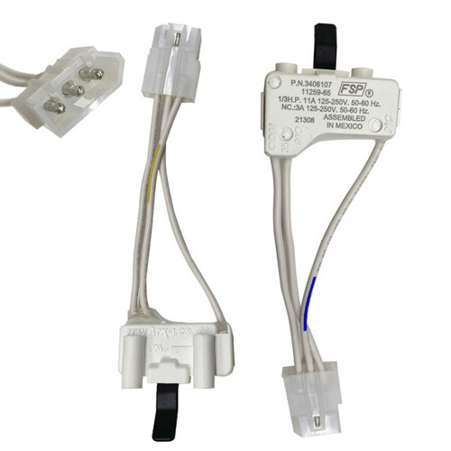 MICROSWITCH PUERTA W10569603 3406107-WHI, 3406107-JAS WP3406107 3406109 MICROSWITCH PUERTA W10569603 3406107-WHI, 3406107-JAS WP3406107 3406109