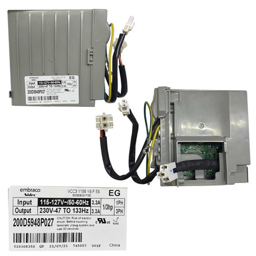 MODULO TARJETA INVERTER  WR200D5948P003   W10710090 W11087200  WR55X24143  200D5948P022  usar WR55X40286 WR01F05089 WPW10233421