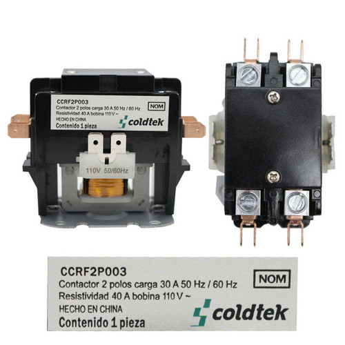 CONTACTOR 2 POLOS 30A-120V APAC CONTACTOR 2 POLOS 30A-120V APAC