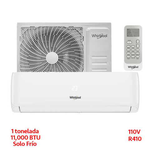 MINISPLIT 1 TON 110V  SOLO FRIO BLANCO  MOD ASPEN  R410
