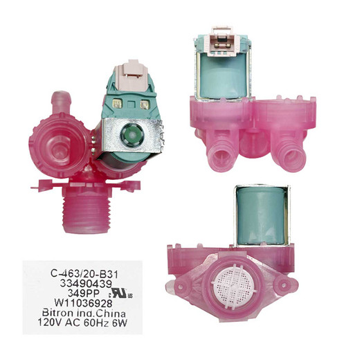ELECTROVALVULA COPA DOBLE 1 ENTRAD 2 SALIDA ROJA AGUA CALIENTE 2.0