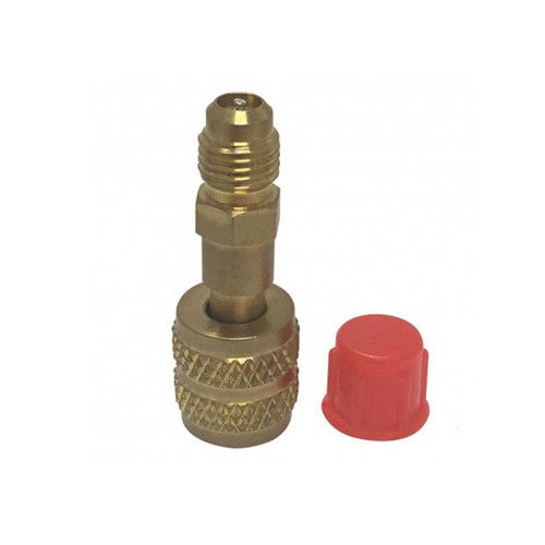 ADAPTADOR R410 GIRATORIO CON VALVULA 1/4 MACHO 5/16 HEMBRA PIVOTE, GUSANILLO Y DEPRESOR ADAPTADOR R410 GIRATORIO CON VALVULA 1/4 MACHO 5/16 HEMBRA PIVOTE, GUSANILLO Y DEPRESOR