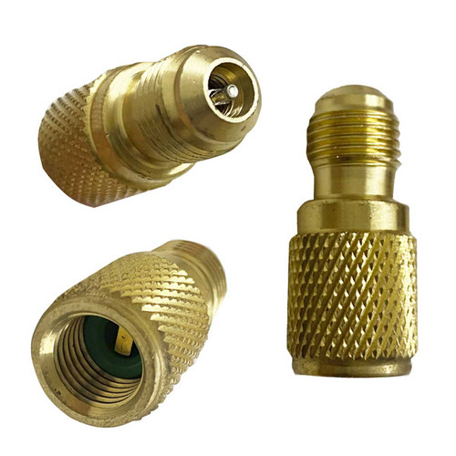 ADAPTADOR RIGIDO CON VALVULA 1/4 HEMBRA 5/16 MACHO