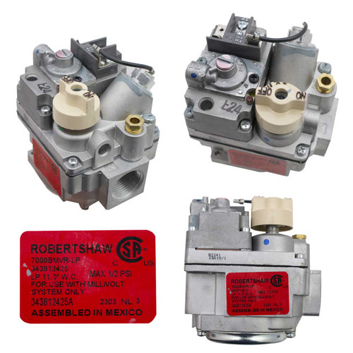 VALVULA FREIDORA ELECTRONICA GAS LP   SERIE 7000  MILIVOLT 300,000 BTU 3/4  250 mV A 750 mV