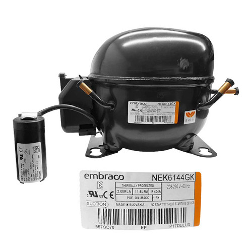 COMPRESOR 1/4L  R404a 208-230V 60Hz MEDIA PRESION DE OPERACION DE RETORNO EMBRACO