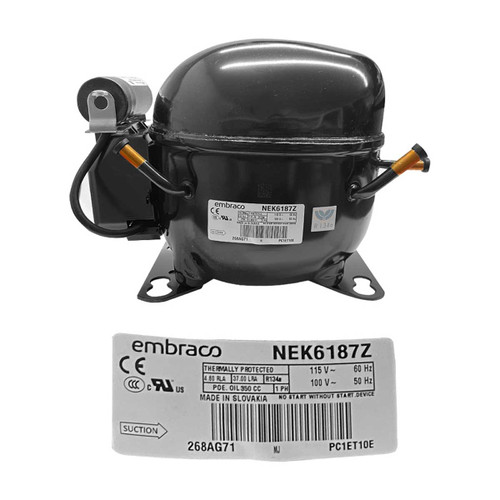 COMPRESOR 1/3 R134a 115-127 V-60 HZ ALTA PRESION DE RETORNO EMBRACO COMPRESOR 1/3 R134a 115-127 V-60 HZ ALTA PRESION DE RETORNO EMBRACO