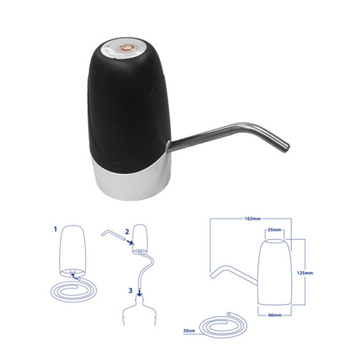 BOMBA DESPACHADOR GARRAFON AQUA ELECTRICA NEGRA BLISTER BOMBA DESPACHADOR GARRAFON AQUA ELECTRICA NEGRA BLISTER