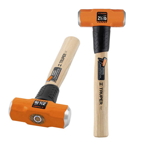 Marro octagonal 2.5 lb, mango de madera 12", Truper 17045