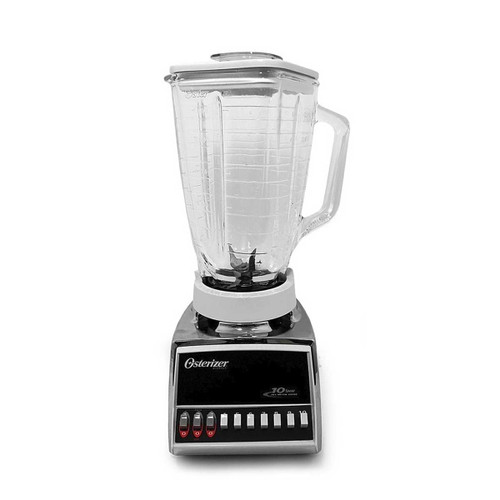 LICUADORA CLASICA CUADRADA OSTER 10 VEL 3 DE PULSO Y 7 CONTINUAS VASO VIDRIO 1,25 LTS
