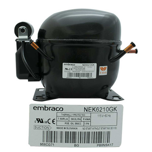 COMPRESOR 1/2 R404a 115-127V 60HZ MEDIA PRESION DE OPERACION DE RETORNO EMBRACO COMPRESOR 1/2 R404a 115-127V 60HZ MEDIA PRESION DE OPERACION DE RETORNO EMBRACO