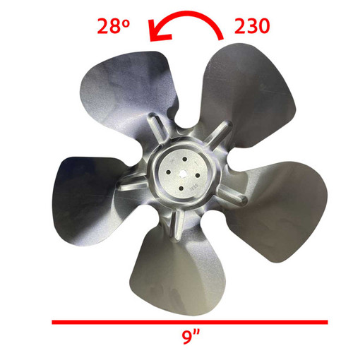 ASPA METALICA 228mm 5 HOJAS 28 S/COPLE CCW ASPA METALICA 228mm 5 HOJAS 28 S/COPLE CCW