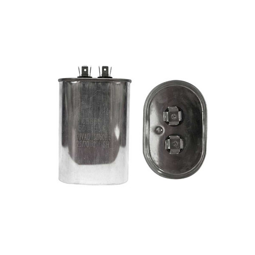 CAPACITOR TRABAJO OVALADO ALUMINIO 60 MF 370VAC 50/60 Hz -25/70C SH 10CM (ALT)