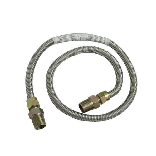 CONECTOR FELX INOX GAS 1/4" x 36" CONEXIONES 1/2" x 1/2"