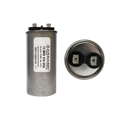 CAPACITOR TRABAJO 75 MF REDONDO ALUMINIO  370 VCA
