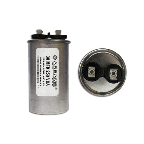 CAPACITOR TRABAJO 30 MF REDONDO ALUMINIO 250 VAC