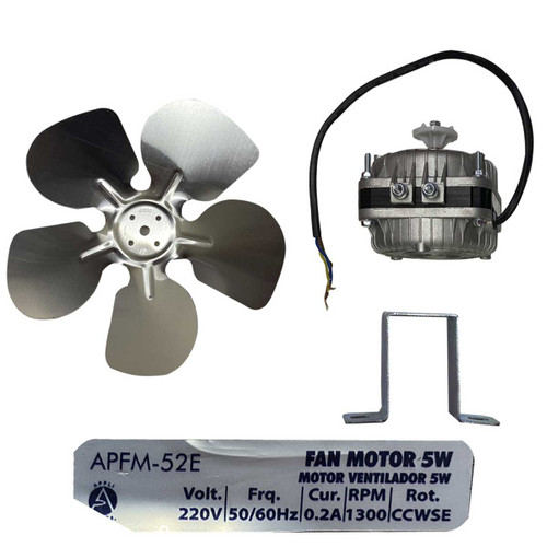 KIT MOTOR C/BASE 5W 220V 0.2 A 50/60Hz 1300 RPM FAN 7 7/8 KIT MOTOR C/BASE 5W 220V 0.2 A 50/60Hz 1300 RPM FAN 7 7/8