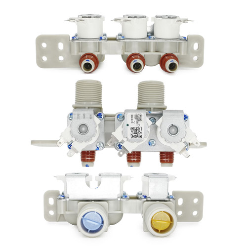 ELECTROVALVULA  2 ENTRADAS 3 SALIDAS  RECTA 12V LG