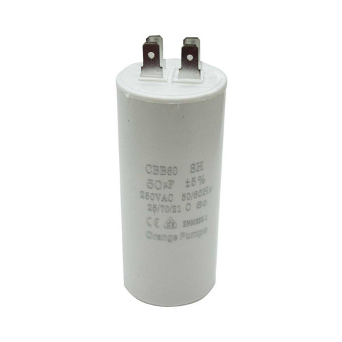 CAPACITOR 50 MF 250 VCA REDONDO PLASTICO T/CONTINUO CAPACITOR 50 MF 250 VCA REDONDO PLASTICO T/CONTINUO