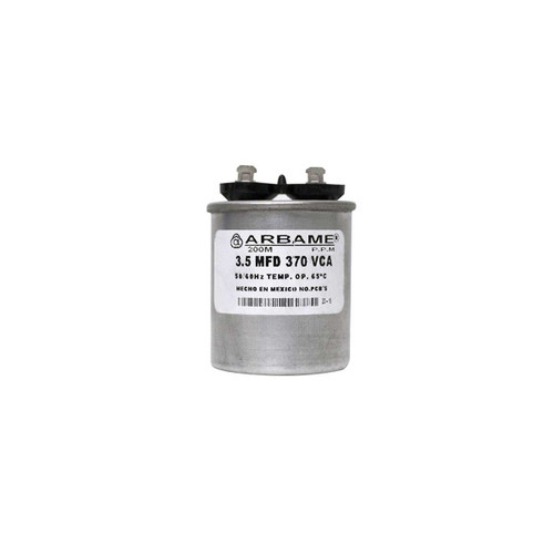 CAPACITOR TRABAJO 3.5 MF REDONDO ALUMINIO 370 VAC 4.4 CM D/DIAMETRO CAPACITOR TRABAJO 3.5 MF REDONDO ALUMINIO 370 VAC 4.4 CM D/DIAMETRO