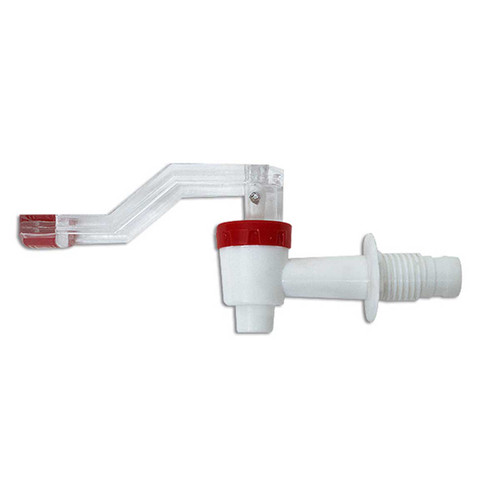 LLAVE PLASTICO BCA/ROJO AGUA CALIENTE