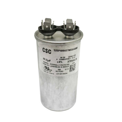 CAPACITOR 40 MF  370 VCA REDONDO ALUMINIO T/CONTINUO A/A
