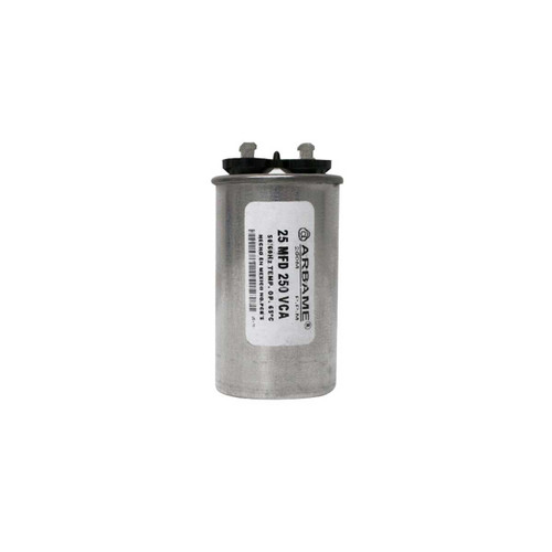 CAPACITOR TRABAJO 25 MF REDONDO ALUMINIO  250VAC 4.4 DIAMETRO