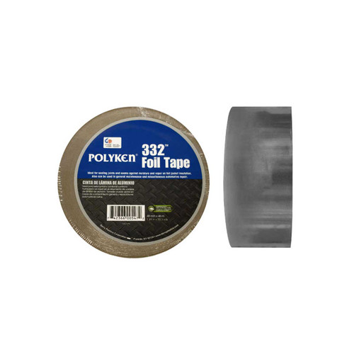 CINTA LAMINA ALUMINIO POLYKEN  2" X 46m 332 FOIL TAPE