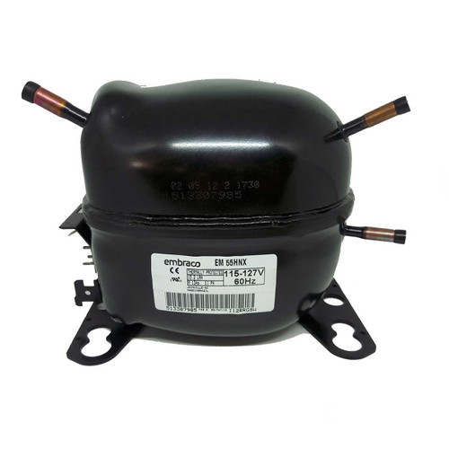 COMPRESOR 1/6 HP R134A 115-127v 60HZ  BAJA PRESION DE RETORNO EMBRACO EMI55HER EM2U50HLP