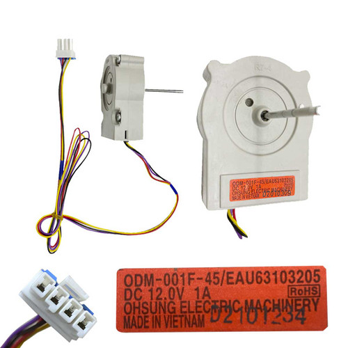 MOTOR DIFUSOR FLECHA LARGA 12V 1AMP  ODM-0OIF/45 FLECHA 4.6 CM CONECTOR PLANO
