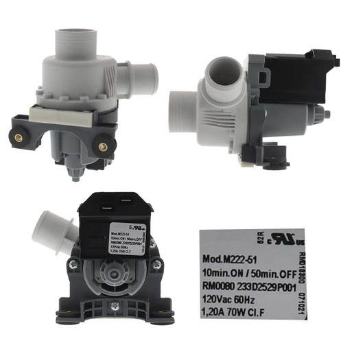 BOMBA DRENADO KRAKEN CENTRO DE LAVADO WH23X10040 228C2389P001 233D2529P001 228C2389P002 233D2529P002