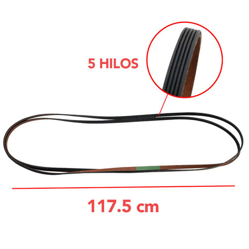 BANDA SEC. 5 HILOS W10112954 117.5 CM BANDA SEC. 5 HILOS W10112954 117.5 CM