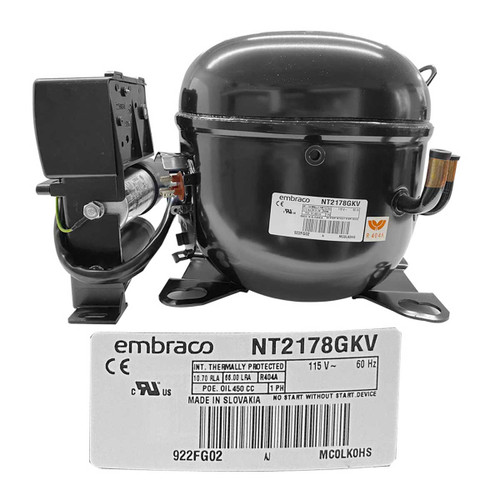 COMPRESOR 7/8 A 1 HP R404a 115-127V 60HZ BAJA PRESION DE OPERACION DE RETORNO EMBRACO