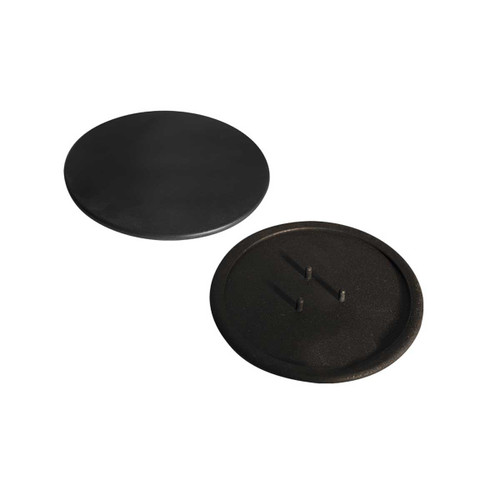 TAPA QUEMADOR NEGRO/MATE 10.5CMS 3/PICOS C/BORDE