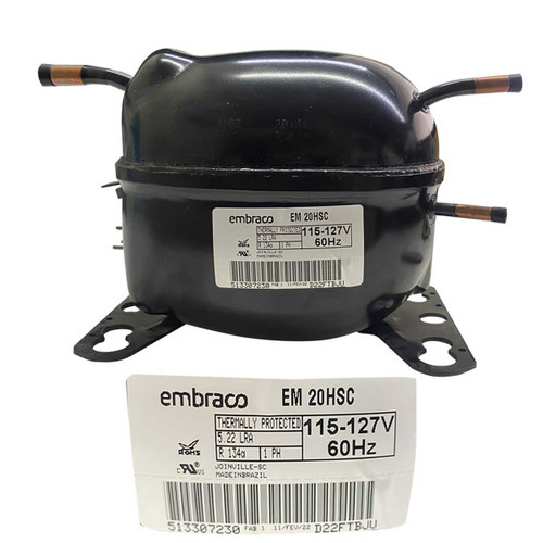 COMPRESOR 1/12 P 134a 115/127v 60Hz BAJO CONSUMO ALTA EFICIENCIA EMBRACO PRESION DE RETORNO BAJA/MEDIA/ALTA COMPRESOR 1/12 P 134a 115/127v 60Hz BAJO CONSUMO ALTA EFICIENCIA EMBRACO PRESION DE RETORNO BAJA/MEDIA/ALTA