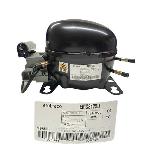 COMPRESOR 1/4+ HP R290 115-127V 60Hz BAJA/MEDIA PRESION DE RETORNO EMBRACO