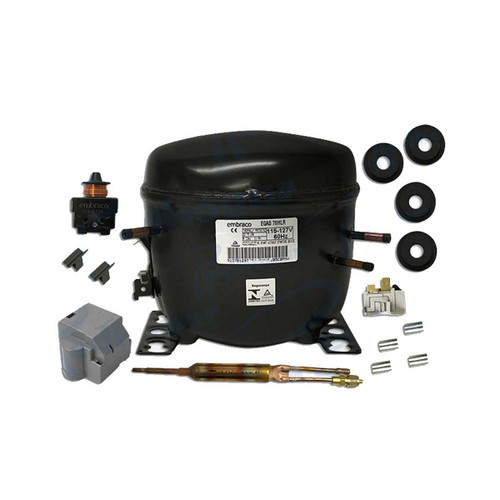 COMPRESOR 1/4 HP R134a R/DOMESTICO 115/127v 60 Hz B/P/RETORNO EMBRACO USAR EGZ70HLP EM3Z80HLT COMPRESOR 1/4 HP R134a R/DOMESTICO 115/127v 60 Hz B/P/RETORNO EMBRACO USAR EGZ70HLP EM3Z80HLT