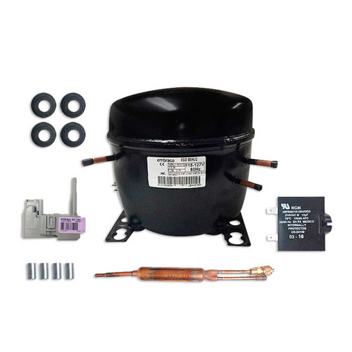 COMPRESOR 1/4+ 134a 115/127v 60Hz  R/DOMESTICO ALTA EFICI EMBRACO EM2Z80HLT EGAS80HLR USAR EM3Z80HLT