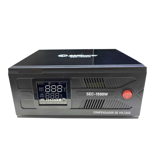 REGULADOR DE VOLTAJE iNTELIGENTE ALL-IN-ONE SUPRESOR/COMPENSADOR/DELAY  PROTECCION TOTAL  2500VA 1500WATTS FUSIBLE CON BOTON DE REINICIO DSPLAY DIGITAL  REDELAY1500R-XPERT CVR2500 REDELAY2000R-XPERT