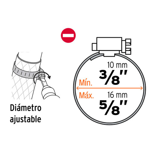 ABRAZADERA MANGUERA 3/8- 3/4 (10-14) (#4)