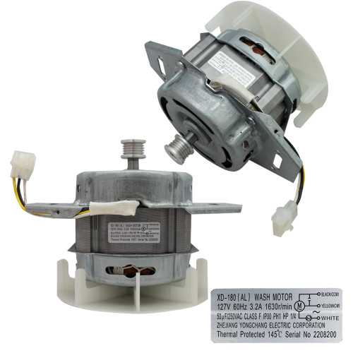 MOTOR REVERSIBLE C/POLEA METALICA RANURADA P/BANDA ACANALADA 00-1707-16-5. (00-1707-06-6)