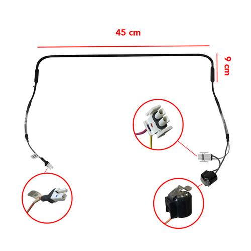 RESISTENCIA G.E. MED ACERO 45 CM C/FUSIBLE Y PASTILLA TERMICA SUST 238C2216G001, 238C2216G010 115V.SIR.400
