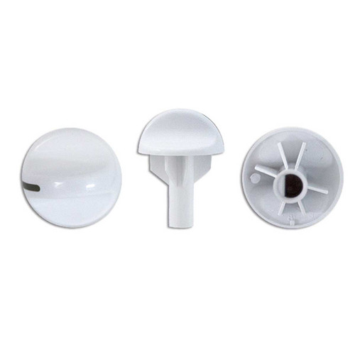 KNOB ROTARY WHITE / DARK GRAY (131761704-ELX)