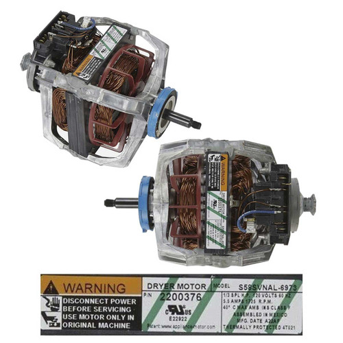 MOTOR AMANA MOD 502368 WP2200376VP 511574 E22922 WP2200376 (2200376)