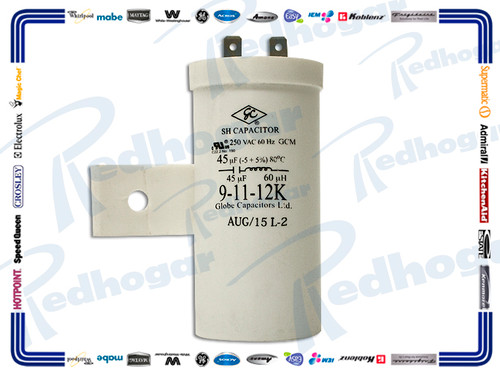CAPACITOR 45 MF PLASTICO USAR 228C1259P001 228C1259P011 (227C2708P003)