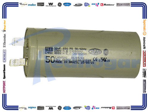 CAPACITOR 50 MF  228C1147P005 228C1259P005 w10278117 usar W10804664 (228C1147P003)