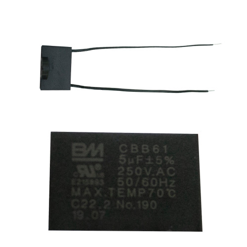 CAPACITOR 5  MF 250  VCA CUAD CON ANCLA TRABAJO CONTINUO (CAP5MF)