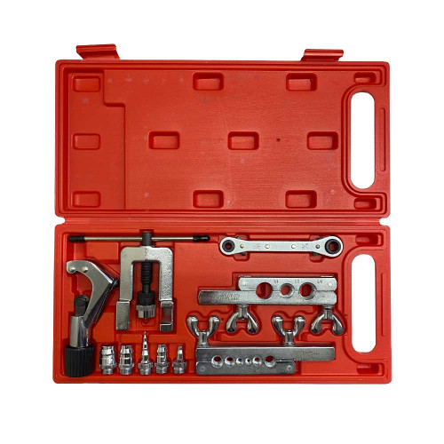 JGO AVELLANADOR PRESA  C/FLER 45° CORTATUBO EXpANSORES  3/16  A 3/4 CON LLAVE RACHET Y ESTUCHE DE LUJO (CT-278LREX)