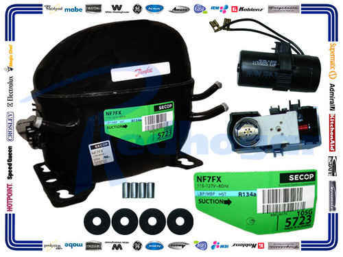 COMPRESOR 1/4L DANFOSS 134 NF7.3FX2 (DAN14L134)