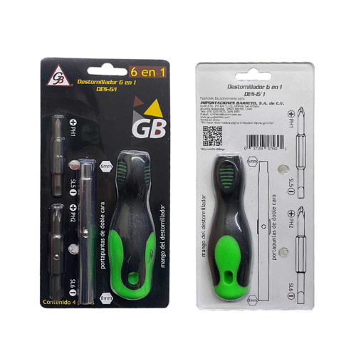 DESARMADOR MULTIPLE 6 EN 1 (DES-6/1)